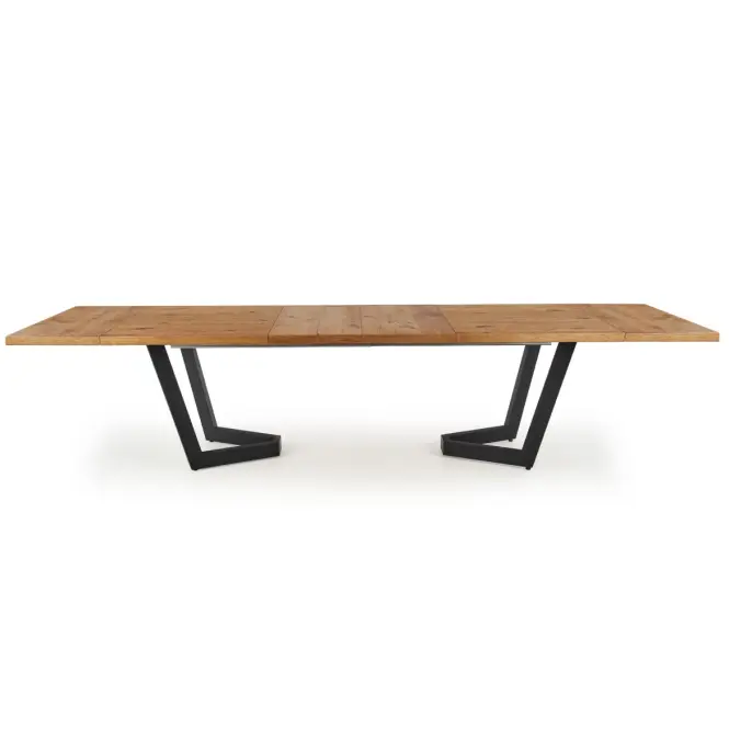 Rozkladací stôl Massive 160/250x90cmSvetlý Dub/Čierna,6