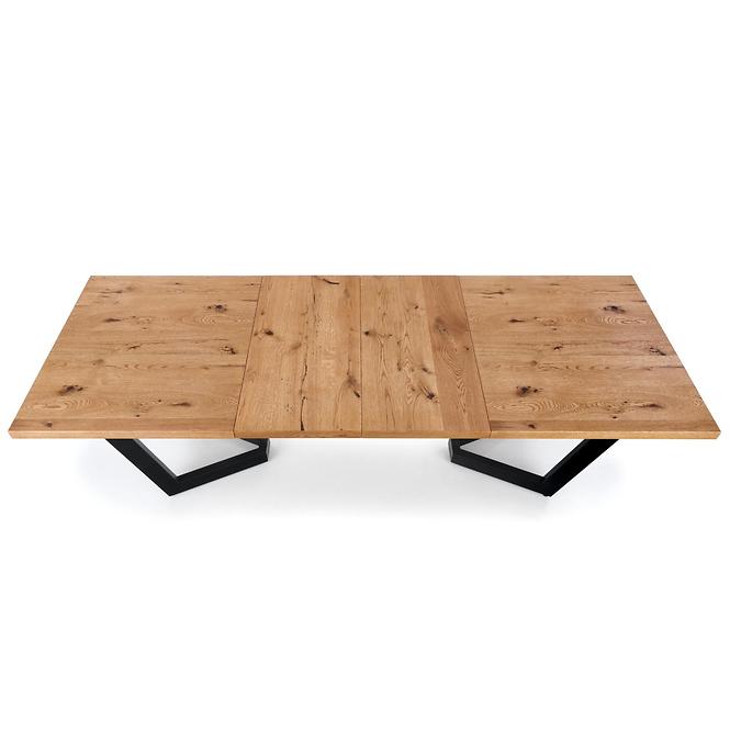 Rozkladací stôl Massive 160/250x90cmSvetlý Dub/Čierna