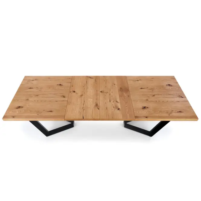 Rozkladací stôl Massive 160/250x90cmSvetlý Dub/Čierna,9