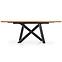 Rozkladací stôl Capital 160/200x90cm Mdf/Oceľ – Dub Zlatá/Čierna,3