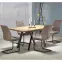 Rozkladací stôl Capital 160/200x90cm Mdf/Oceľ – Dub Zlatá/Čierna,10