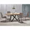 Rozkladací stôl Capital 160/200x90cm Mdf/Oceľ – Dub Zlatá/Čierna,11