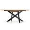 Rozkladací stôl Capital 160/200x90cm Mdf/Oceľ – Dub Zlatá/Čierna,4