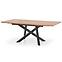 Rozkladací stôl Capital 160/200x90cm Mdf/Oceľ – Dub Zlatá/Čierna,2