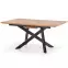 Rozkladací stôl Capital 160/200x90cm Mdf/Oceľ – Dub Zlatá/Čierna