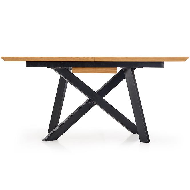 Rozkladací stôl Capital 160/200x90cm Mdf/Oceľ – Dub Zlatá/Čierna