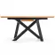 Rozkladací stôl Capital 160/200x90cm Mdf/Oceľ – Dub Zlatá/Čierna,5