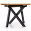 Rozkladací stôl Capital 160/200x90cm Mdf/Oceľ – Dub Zlatá/Čierna,6