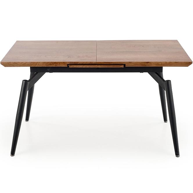 Rozkladací stôl Cambell 140/180x80cm Mdf/Oceľ – Dub Naturalny/Čierna