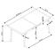 Rozkladací stôl Cambell 140/180x80cm Mdf/Oceľ – Dub Naturalny/Čierna,11