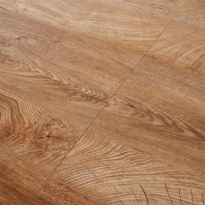 Rozkladací stôl Cambell 140/180x80cm Mdf/Oceľ – Dub Naturalny/Čierna