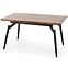 Rozkladací stôl Cambell 140/180x80cm Mdf/Oceľ – Dub Naturalny/Čierna,2