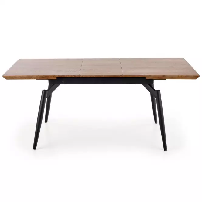 Rozkladací stôl Cambell 140/180x80cm Mdf/Oceľ – Dub Naturalny/Čierna