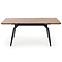Rozkladací stôl Cambell 140/180x80cm Mdf/Oceľ – Dub Naturalny/Čierna,3