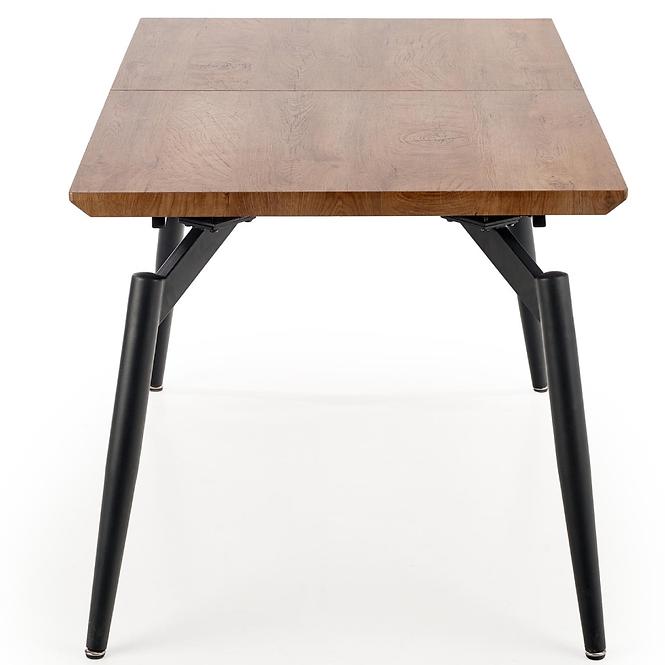 Rozkladací stôl Cambell 140/180x80cm Mdf/Oceľ – Dub Naturalny/Čierna