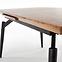 Rozkladací stôl Cambell 140/180x80cm Mdf/Oceľ – Dub Naturalny/Čierna,8