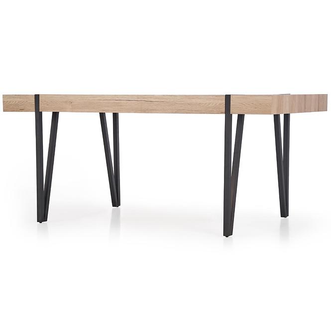 Stôl Yohann 170 Mdf/Oceľ – Dub San Remo/Čierna