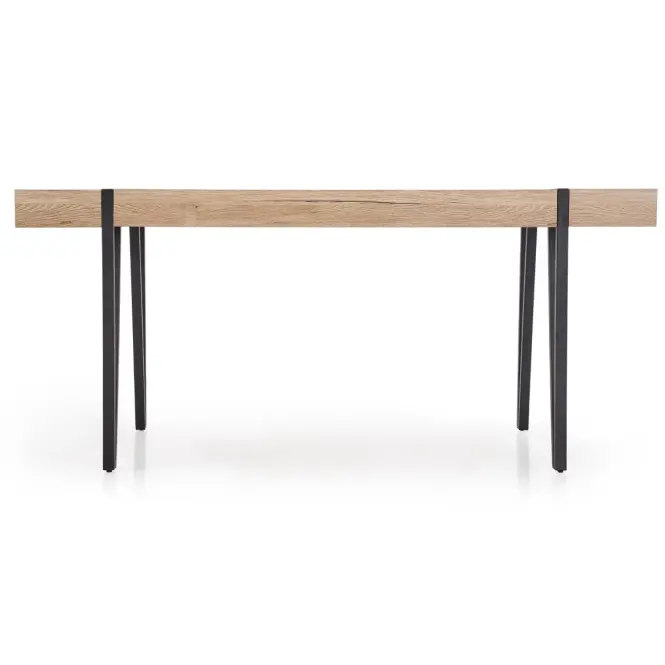 Stôl Yohann 170 Mdf/Oceľ – Dub San Remo/Čierna,3