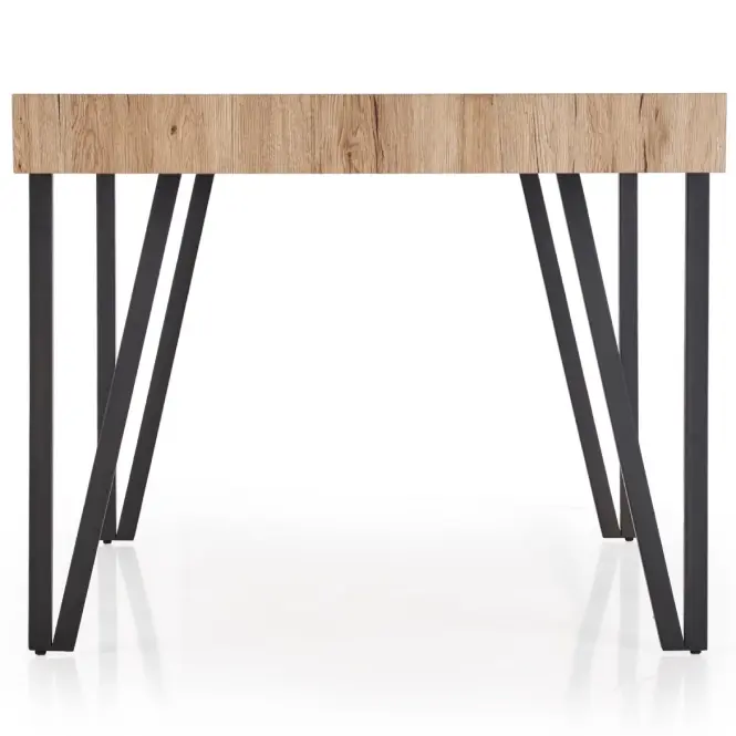 Stôl Yohann 170 Mdf/Oceľ – Dub San Remo/Čierna,4