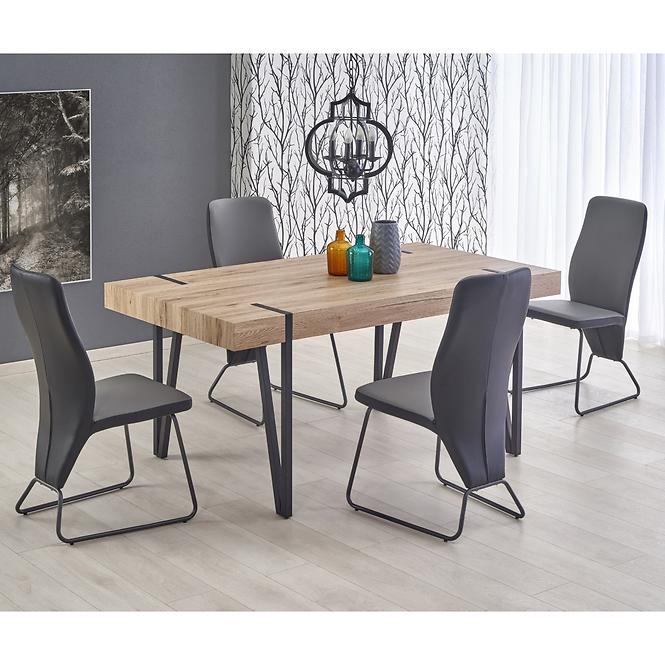 Stôl Yohann 170 Mdf/Oceľ – Dub San Remo/Čierna