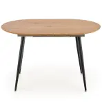 Rozkladací stôl Colorado 120/160x80cm Mdf/Oceľ – Dub Zlatá/Čierna