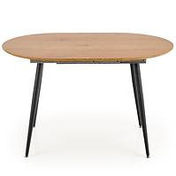 Rozkladací stôl Colorado 120/160x80cm Mdf/Oceľ – Dub Zlatá/Čierna