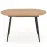 Rozkladací stôl Colorado 120/160x80cm Mdf/Oceľ – Dub Zlatá/Čierna
