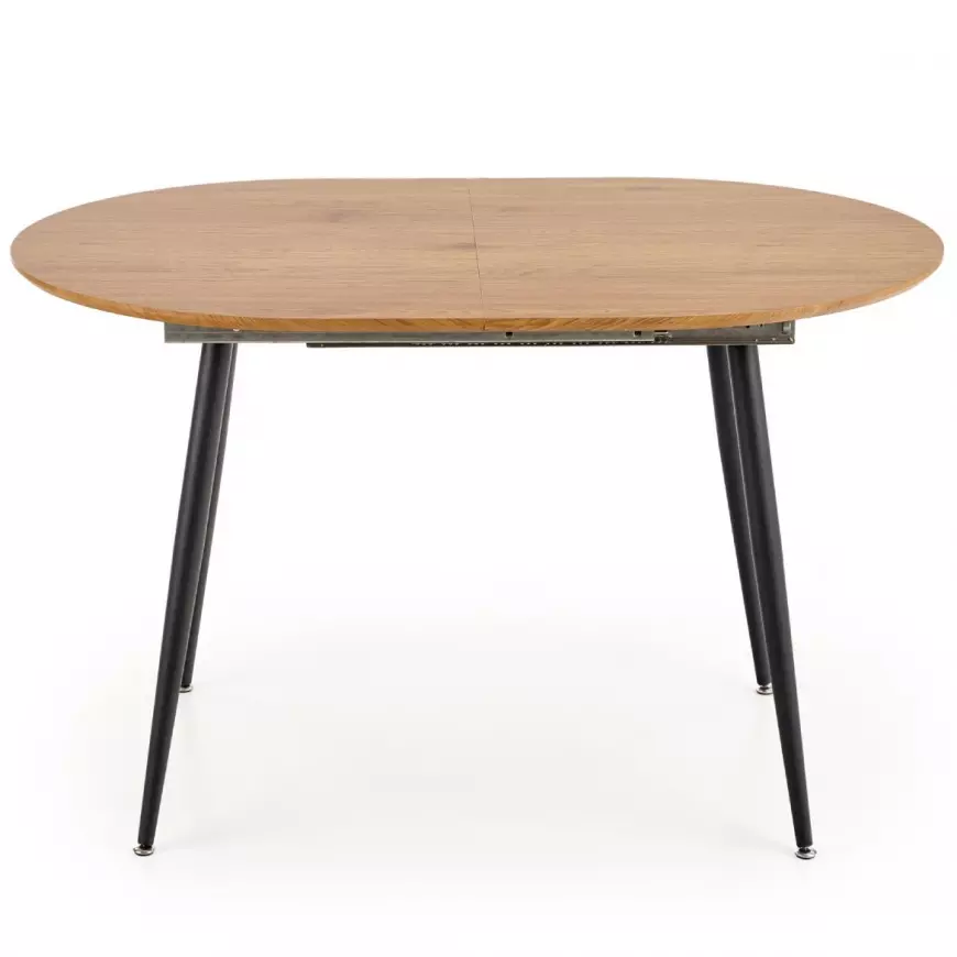 Rozkladací stôl Colorado 120/160x80cm Mdf/Oceľ – Dub Zlatá/Čierna