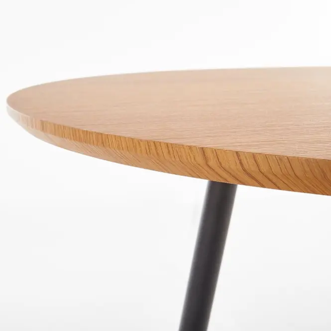 Rozkladací stôl Colorado 120/160x80cm Mdf/Oceľ – Dub Zlatá/Čierna,10