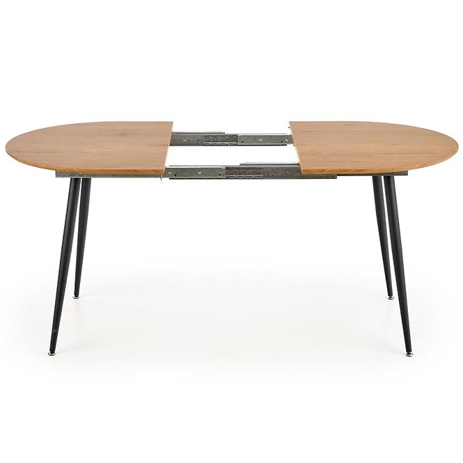 Rozkladací stôl Colorado 120/160x80cm Mdf/Oceľ – Dub Zlatá/Čierna