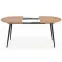 Rozkladací stôl Colorado 120/160x80cm Mdf/Oceľ – Dub Zlatá/Čierna,11