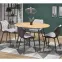 Rozkladací stôl Colorado 120/160x80cm Mdf/Oceľ – Dub Zlatá/Čierna,17