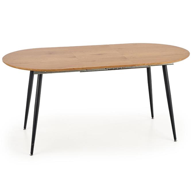 Rozkladací stôl Colorado 120/160x80cm Mdf/Oceľ – Dub Zlatá/Čierna