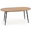 Rozkladací stôl Colorado 120/160x80cm Mdf/Oceľ – Dub Zlatá/Čierna,2