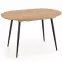 Rozkladací stôl Colorado 120/160x80cm Mdf/Oceľ – Dub Zlatá/Čierna,3