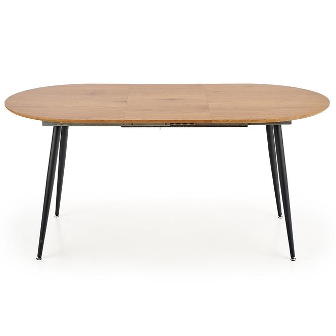 Rozkladací stôl Colorado 120/160x80cm Mdf/Oceľ – Dub Zlatá/Čierna