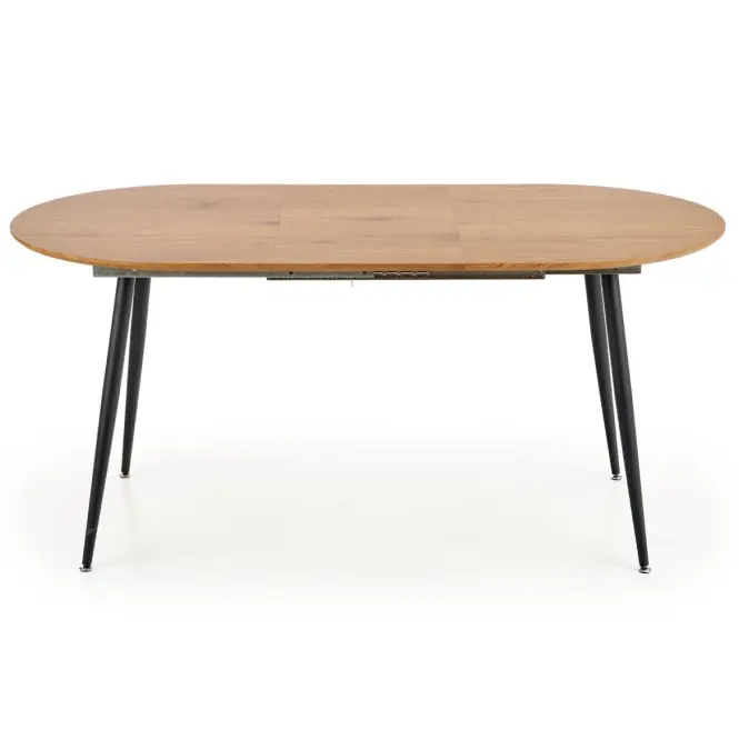 Rozkladací stôl Colorado 120/160x80cm Mdf/Oceľ – Dub Zlatá/Čierna,4