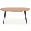 Rozkladací stôl Colorado 120/160x80cm Mdf/Oceľ – Dub Zlatá/Čierna,4