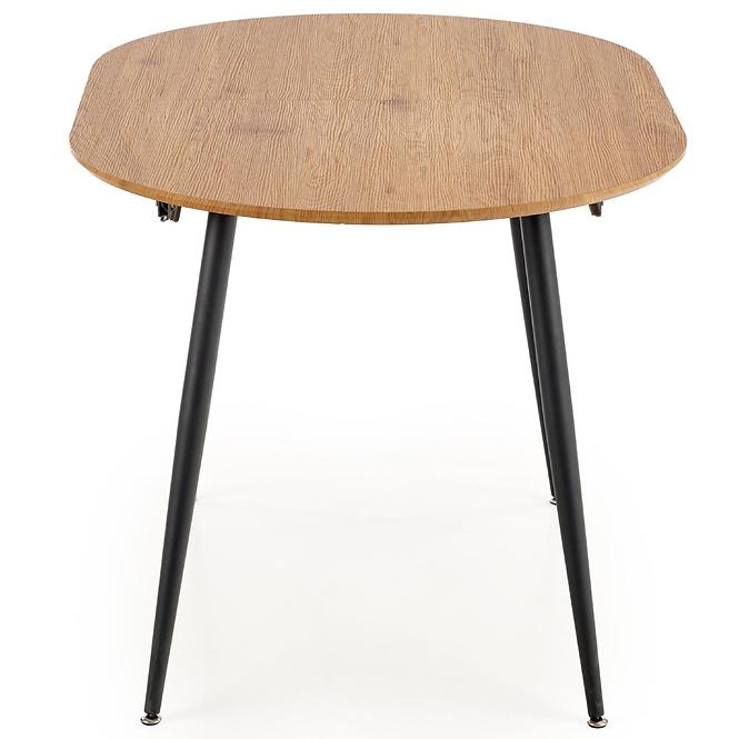 Rozkladací stôl Colorado 120/160x80cm Mdf/Oceľ – Dub Zlatá/Čierna