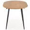 Rozkladací stôl Colorado 120/160x80cm Mdf/Oceľ – Dub Zlatá/Čierna,5