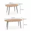 Rozkladací stôl Colorado 120/160x80cm Mdf/Oceľ – Dub Zlatá/Čierna,7