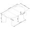 Rozkladací stôl Colorado 120/160x80cm Mdf/Oceľ – Dub Zlatá/Čierna,8
