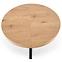 Rozkladací stôl Mercy 120/160x120cm Mdf/Oceľ – Dub Zlatá/Čierna,3