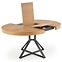 Rozkladací stôl Mercy 120/160x120cm Mdf/Oceľ – Dub Zlatá/Čierna,5