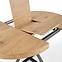 Rozkladací stôl Mercy 120/160x120cm Mdf/Oceľ – Dub Zlatá/Čierna,6