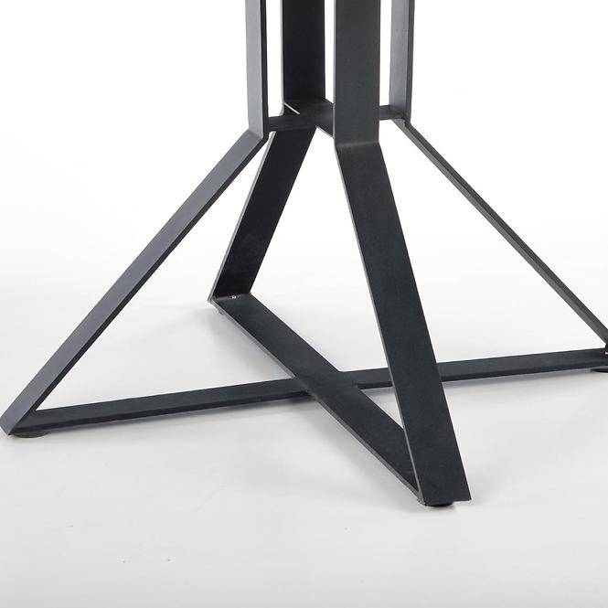 Rozkladací stôl Mercy 120/160x120cm Mdf/Oceľ – Dub Zlatá/Čierna