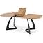 Rozkladací stôl Veldon 160/200x90cm Mdf/Oceľ – Dub Naturalny/Čierna,10