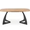 Rozkladací stôl Veldon 160/200x90cm Mdf/Oceľ – Dub Naturalny/Čierna,4