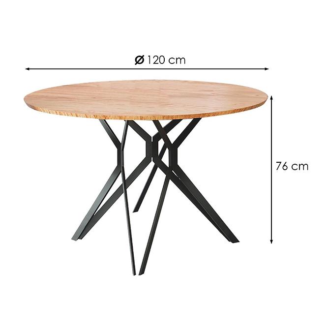 Stôl Pixel 2 120 Mdf/Oceľ – Dub Zlatá/Čierna