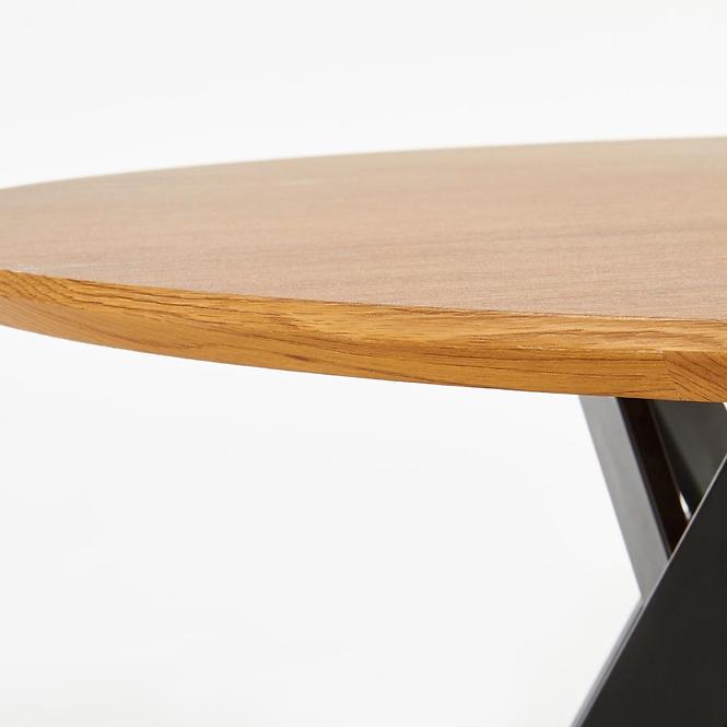 Stôl Mozambik 120 Mdf/Oceľ – Dub Zlatá/Čierna,10